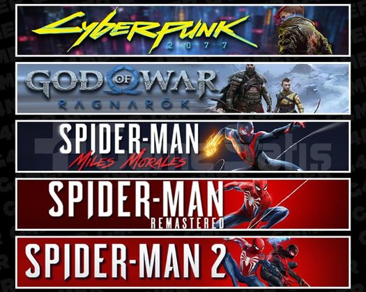 Cyberpunk +Ragnarök +Miles +Spider 1 +2
