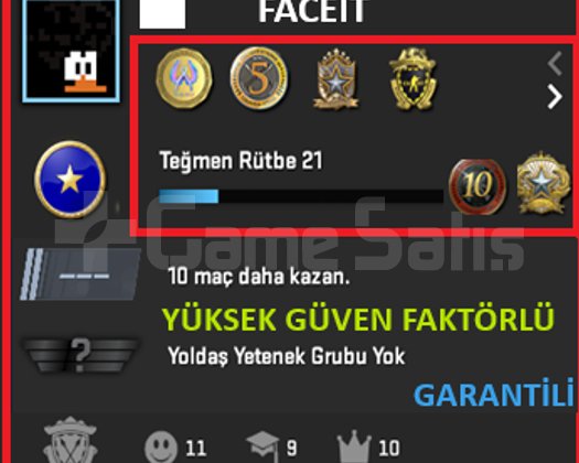 ANINDA TESLİM | 6 MADALYA | 1663 SAAT | FACEIT