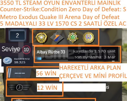 5 MADALYALI 33 LV 1570 CS 2 SAATLİ ÖZEL ARKA PLAN