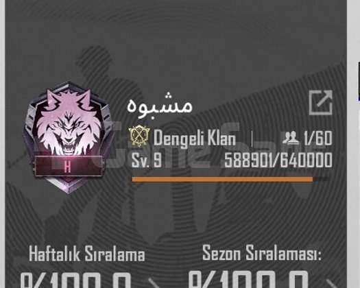 9.9SV KLAN İSİM AKTİF ANLIK TESLİMAT 320 SATIŞ VAR