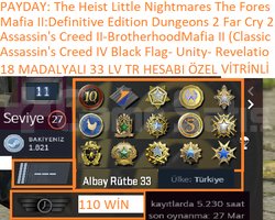 18 MADALYALI 33 LV TR HESABI 5.230 SAATLİ Assassin