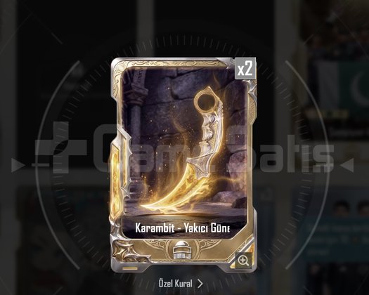 KARAMBİT KARTI İLANI !!