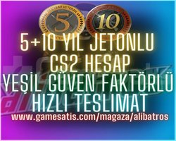10+5 YIL JETONLU | +10 YILLIK CS2 HESAP