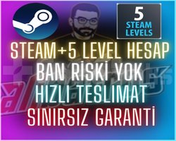 STEAM +5 LEVEL HESAP | HIZLI TESLİMAT