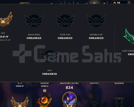 491 LVL + 204 SKİN + UNRANKED + TEL !!