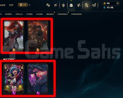 491 LVL + 204 SKİN + UNRANKED + TEL !!
