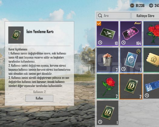 TEK BAĞ !! PLATİN V + ID KARTI ++ DEĞİŞİM AKTİF ++