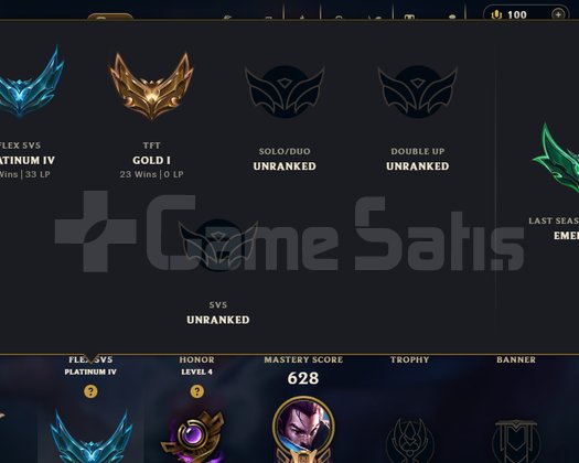 330 LVL + 219 SKİN + UNRANKED + TEL !!