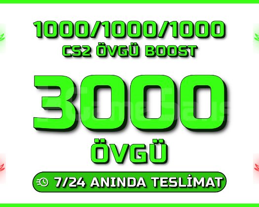 YEŞİL FAKTÖR ! CS2 3000 ÖVGÜ ! ANINDA TESLİM