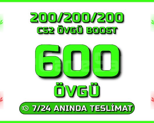 YEŞİL FAKTÖR ! CS2 600 ÖVGÜ ! ANINDA TESLİM