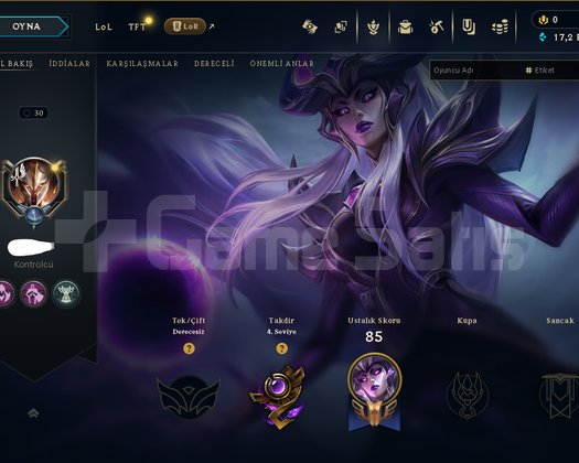 UNRANKED DERECELİ HAZIR HANMADE FRESSH ACC 3 SKİN