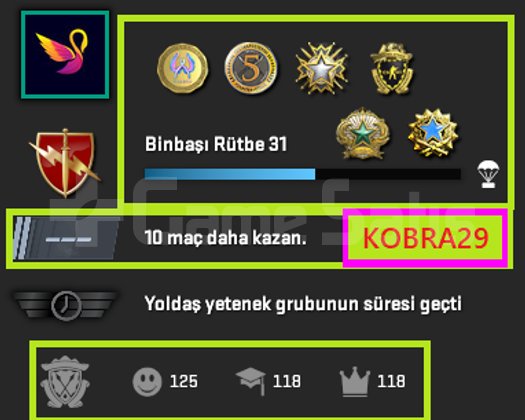 TEK FİYAT ! FACEİT ! 8 MADALYA 685 WİN 2656 SAAT