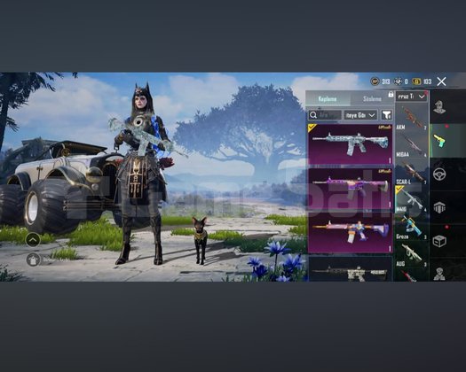 PUBG MOBİLE BUZ DİYARI FUL SPOR ARAÇ 65 SEVİYE