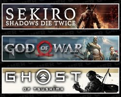 Sekiro +God Of War +Ghost Of Tsushima