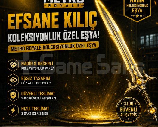 Metro Royale Efsane Kılıç. Nadir Koleksiyonluk.