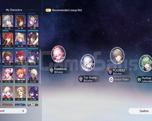 TL70 E2 phainon+elation+archer premium team