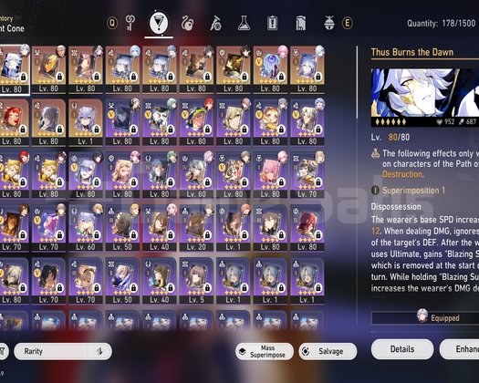 TL70 E2 phainon+elation+archer premium team
