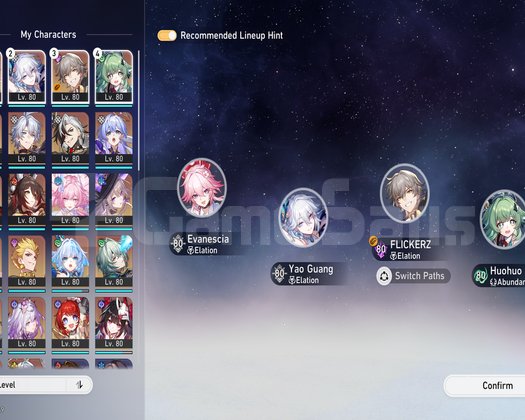 TL70 E2 phainon+elation+archer premium team