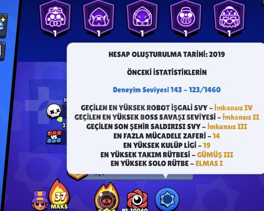 106.000 KUPA - FULL MAX BRAWL STARS HESABI