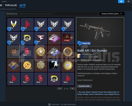 YÜKSEK MMR CS2 VE STEAM HESABI 2020 KURULUŞ