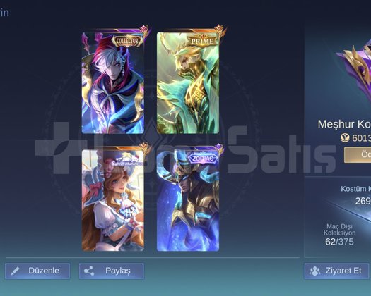115 HERO 290 KOSTÜM AMON COLLECTOR ACİL SATILIK