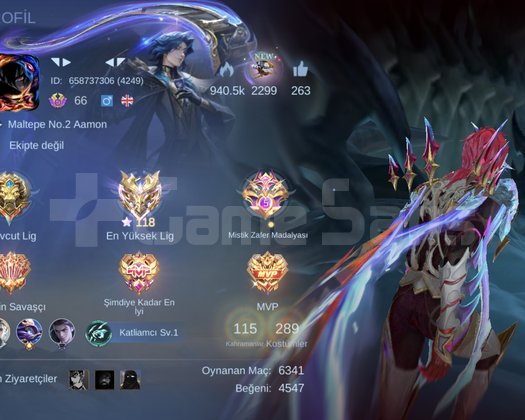 115 HERO 290 KOSTÜM AMON COLLECTOR ACİL SATILIK