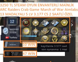 13 MADALYALI 5 LV 3.177 CS 2 SAATLİ ARC Raiders 32