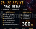 TR 25 30 SEVİYE ARASI HESAP