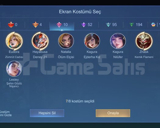 381 KOSTÜMLÜ LEGEND 195 PUAN YÜCE MİSTİK