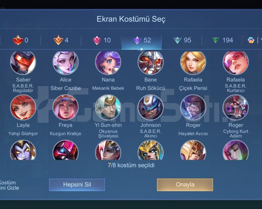 381 KOSTÜMLÜ LEGEND 195 PUAN YÜCE MİSTİK