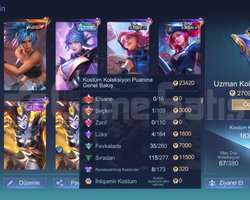 Mobile Legends 163 Skin | 104 Hero | İlk Sahib