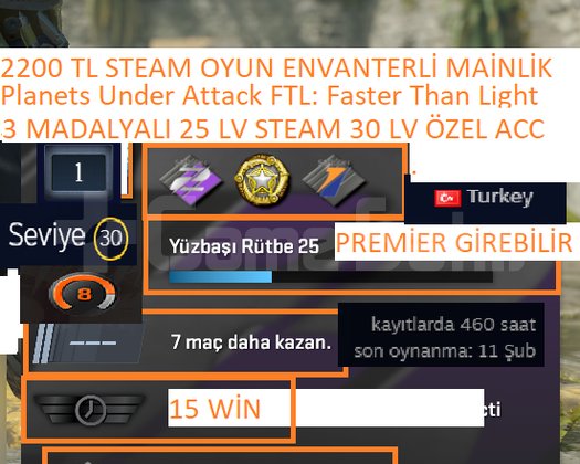 3 MADALYALI 25 LV Planets Under Attack 2200 TL STE
