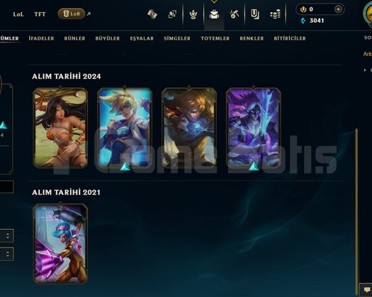 EUW Platin 2 LOL Hesabı 49 Şampiyon 9 Kostüm