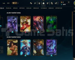EUW Platin 2 LOL Hesabı 49 Şampiyon 9 Kostüm