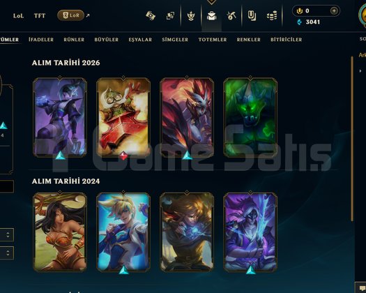 EUW Platin 2 LOL Hesabı 49 Şampiyon 9 Kostüm