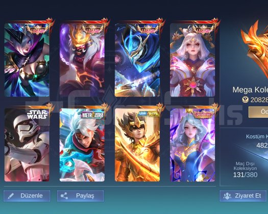 BU FİYATA BÖYLE HESAP YOK 4 LEGEND VE MEGA 3