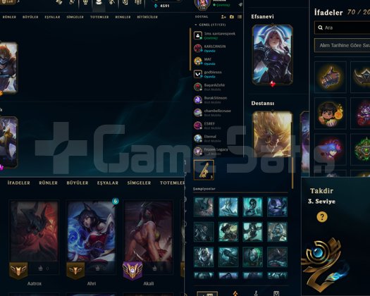 İlk sahibinden bol skinli valo ve lol hesabı
