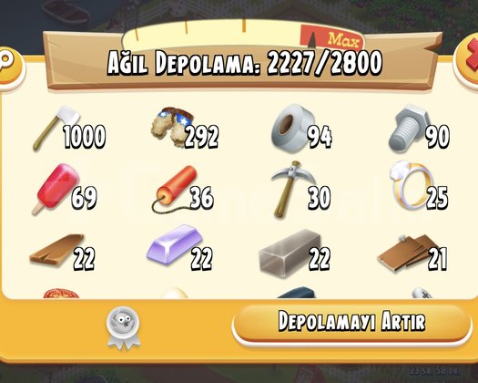97 SEVİYE+18.8 MİLYON ALTINLI+DÜZENLİ HESAP