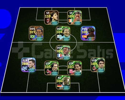 KG 3244 2 BOMBACI+RONALDİNHO+YAMAL+ZLATAN+VİERA