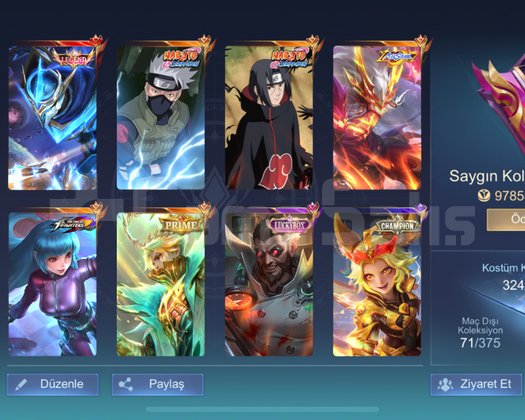 Mlbb hesap bıraktığım için satılık