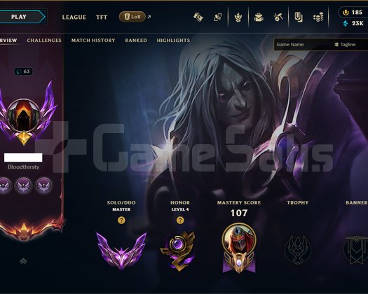 EUW Sunucusu Skinli 60 WR Master Hesap