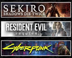 Sekiro +RE Requiem +Cyberpunk 2077