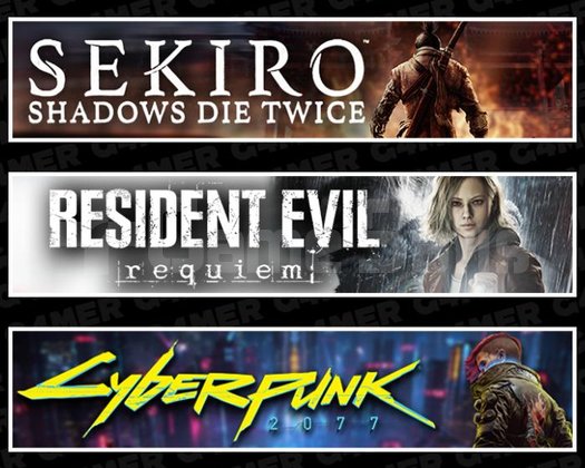 Sekiro +RE Requiem +Cyberpunk 2077