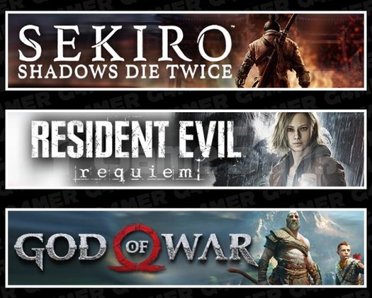 Sekiro +RE Requiem +God Of War