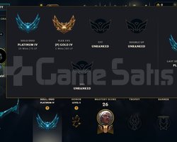 TR / 34 LVL + PLAT 4 + FLEX GOLD 4 + MAİL !!