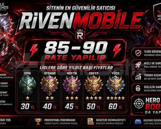 MOBILE LEGENDS BOOST/MMR