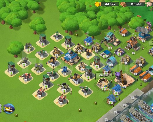 BOOM HESAP 35 SEVİYE 15 LEVEL KARARGAH 558 TAŞ