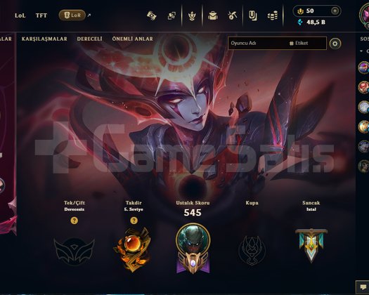 32000 RP DİANA KOSTÜMÜ VAR- 210 LWL- TÜM HERO AÇIK