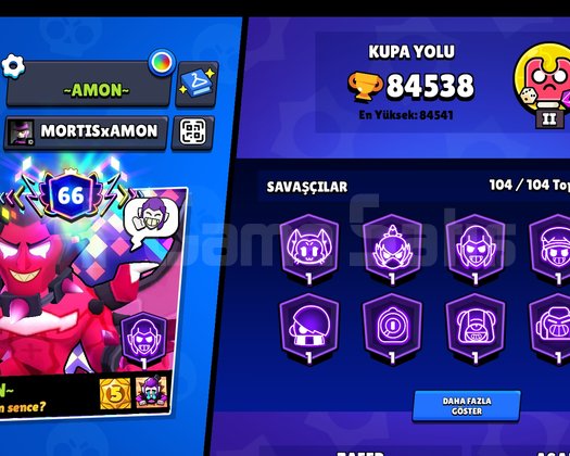 BRAWL STARS 85K KUPA HESAP SATIŞ