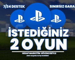 İSTEDİĞİNİZ 2 PSN OYUNU + GARANTi